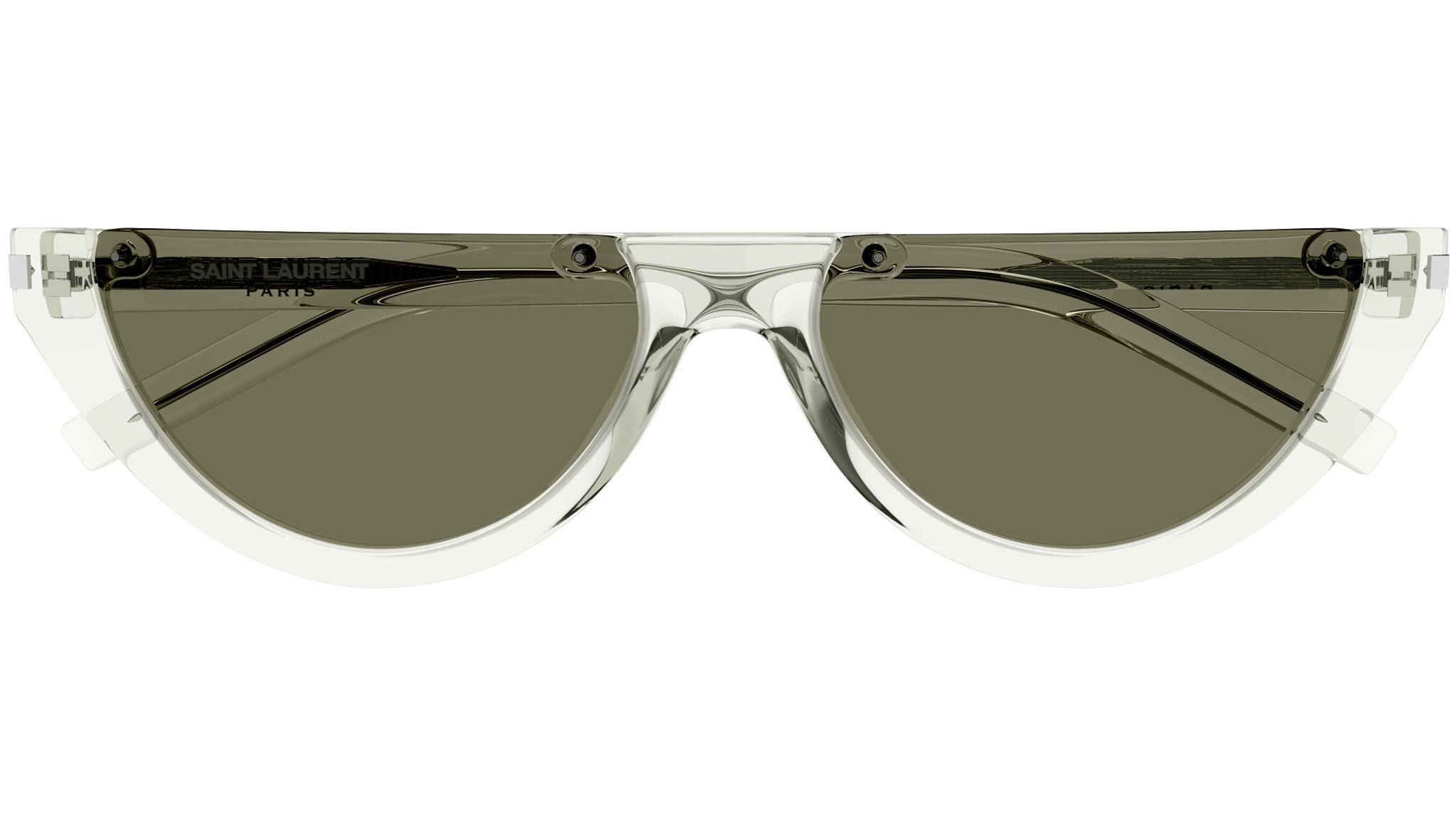 Occhiali da sole SAINT LAURENT SL563 Shiny transparent light green