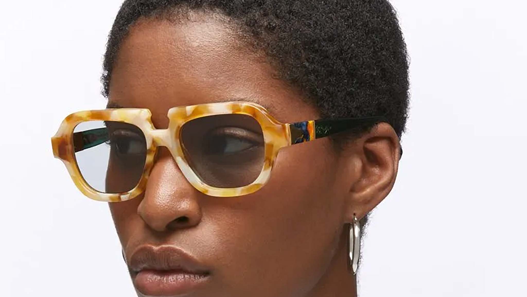 Occhiali da sole KUBORAUM S5 Honey tortoise transparent green
