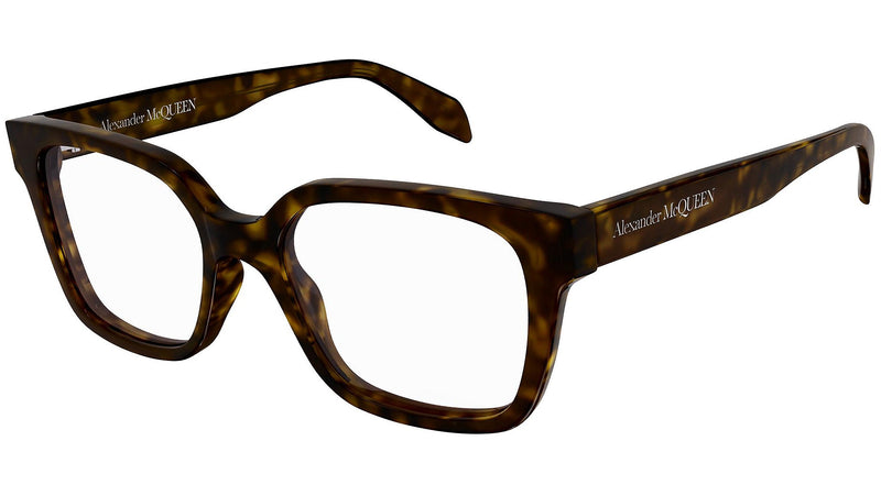 Occhiali da vista ALEXANDER MCQUEEN AM0358O Shiny dark havana