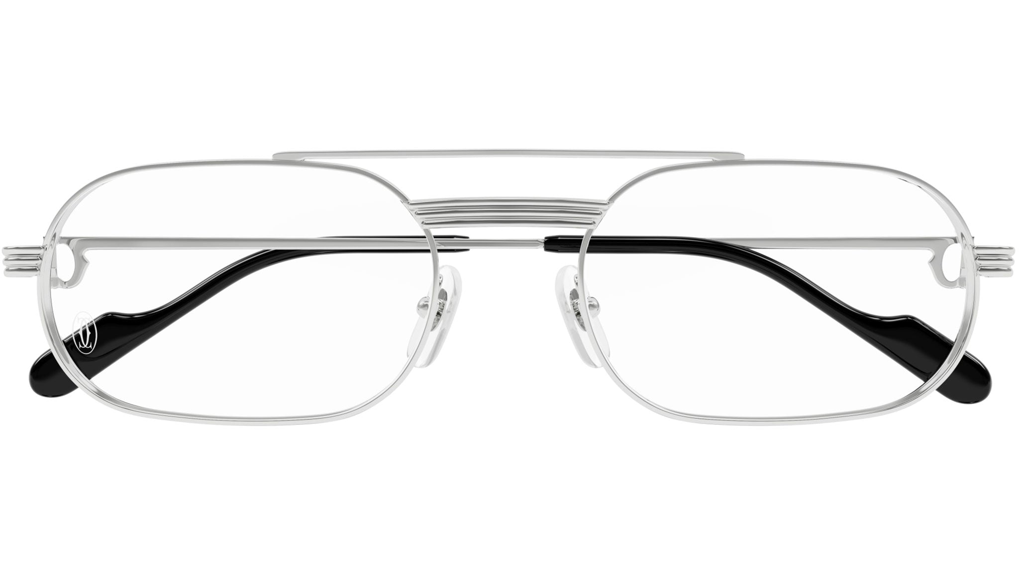 Occhiali da vista CARTIER CT0410O Smooth platinum finish