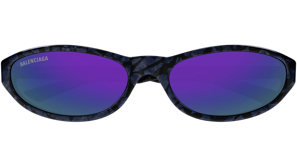 Occhiali da sole BALENCIAGA BB0007S Shiny purple pearled havana