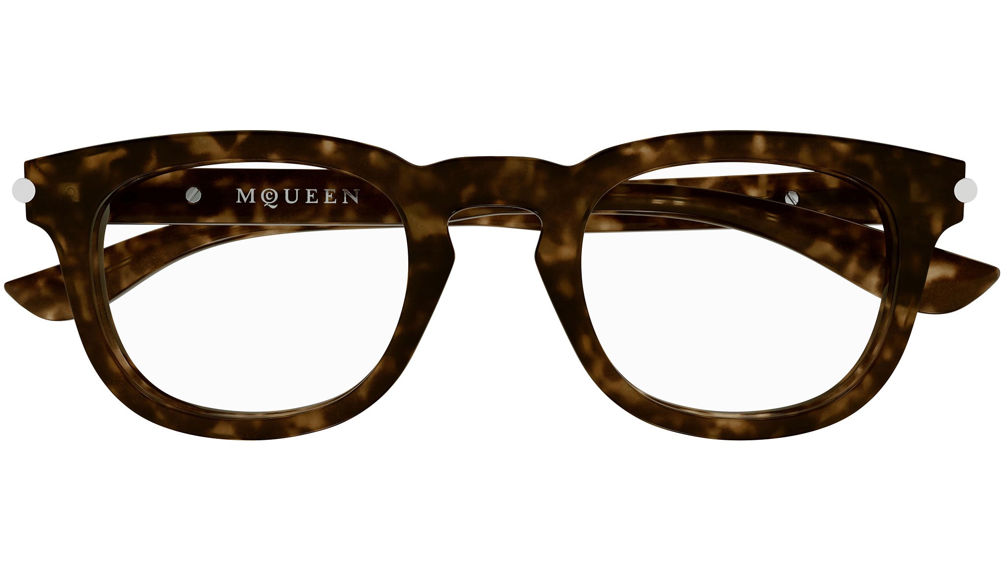Occhiali da vista ALEXANDER MCQUEEN AM0498O Shiny dark havana