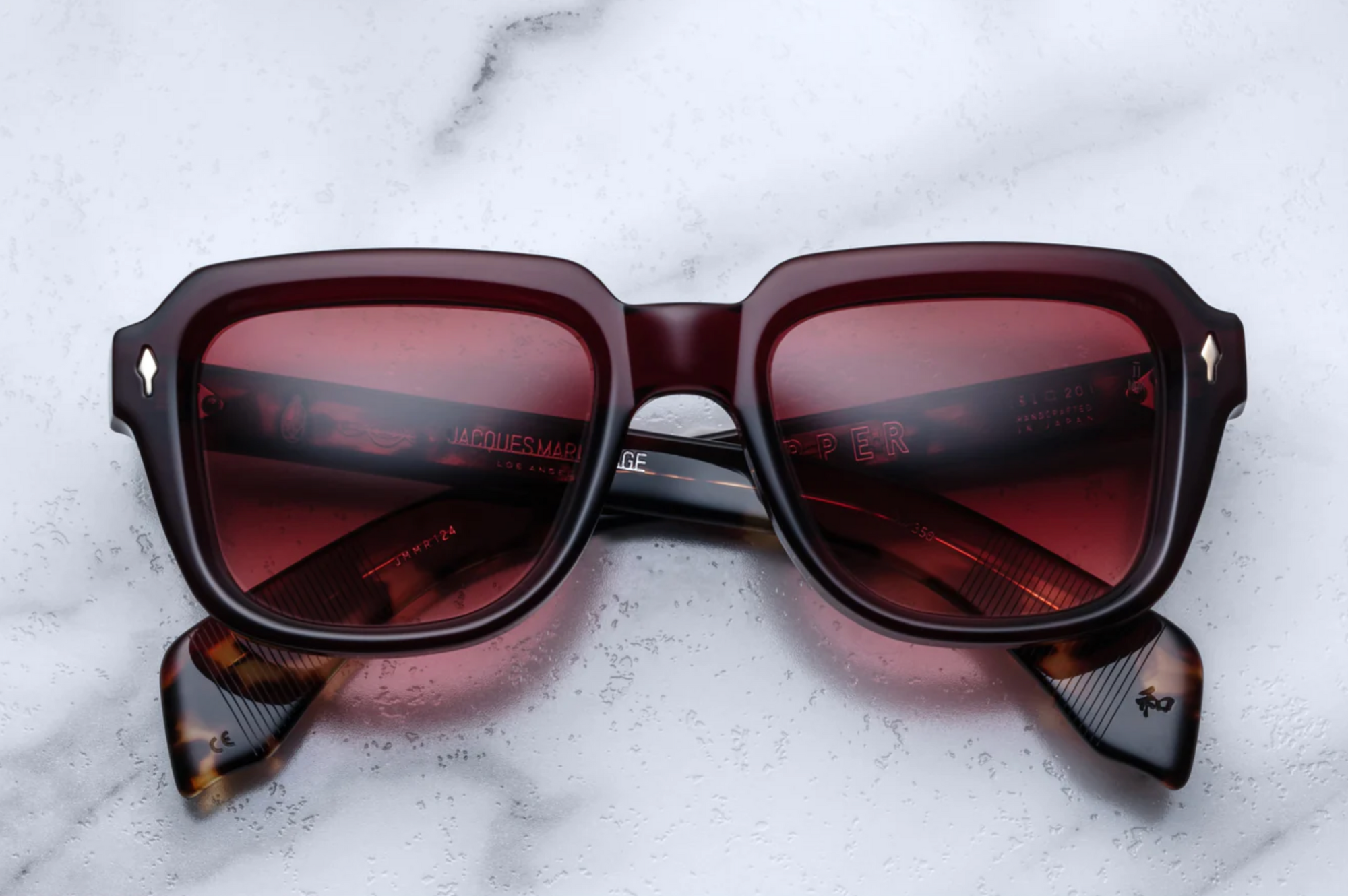Occhiali sole Jacques Marie Mage Taos JMMRT-24 Burgundy