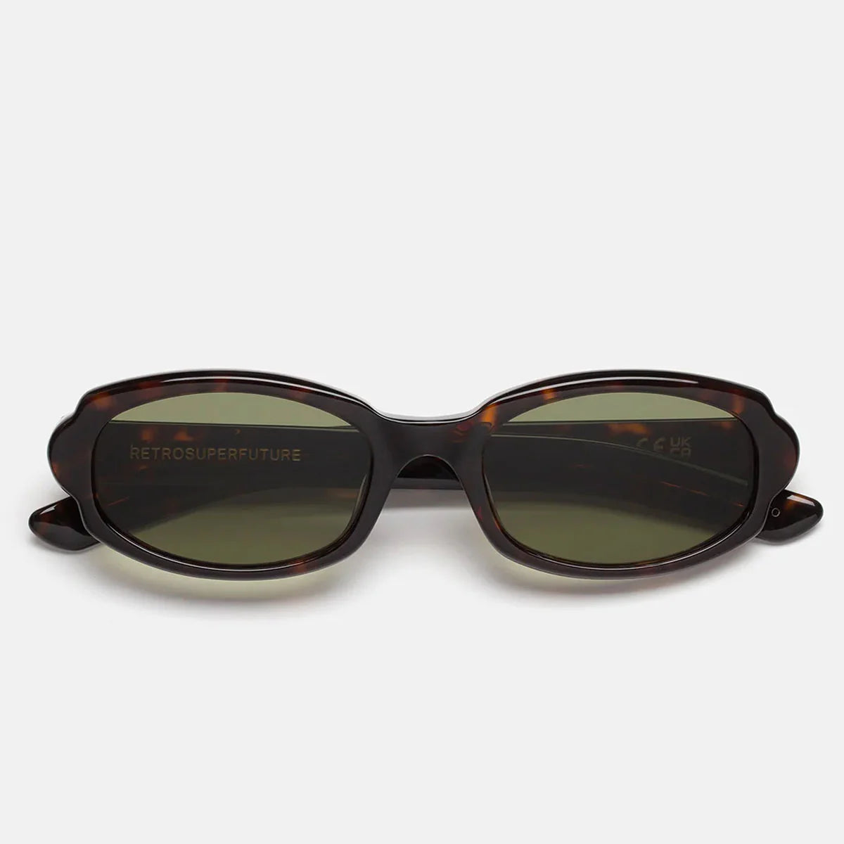 RetroSuperFuture Occhiali da Sole IQER XS6 Esatto 3627 Marrone/Verde Unisex