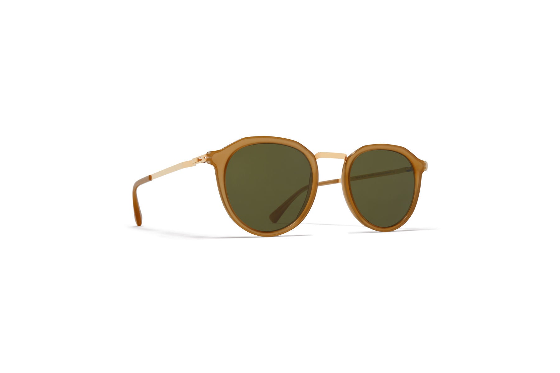Occhiali da sole MYKITA PAULSON Glossy Gold Brown Dark Bro