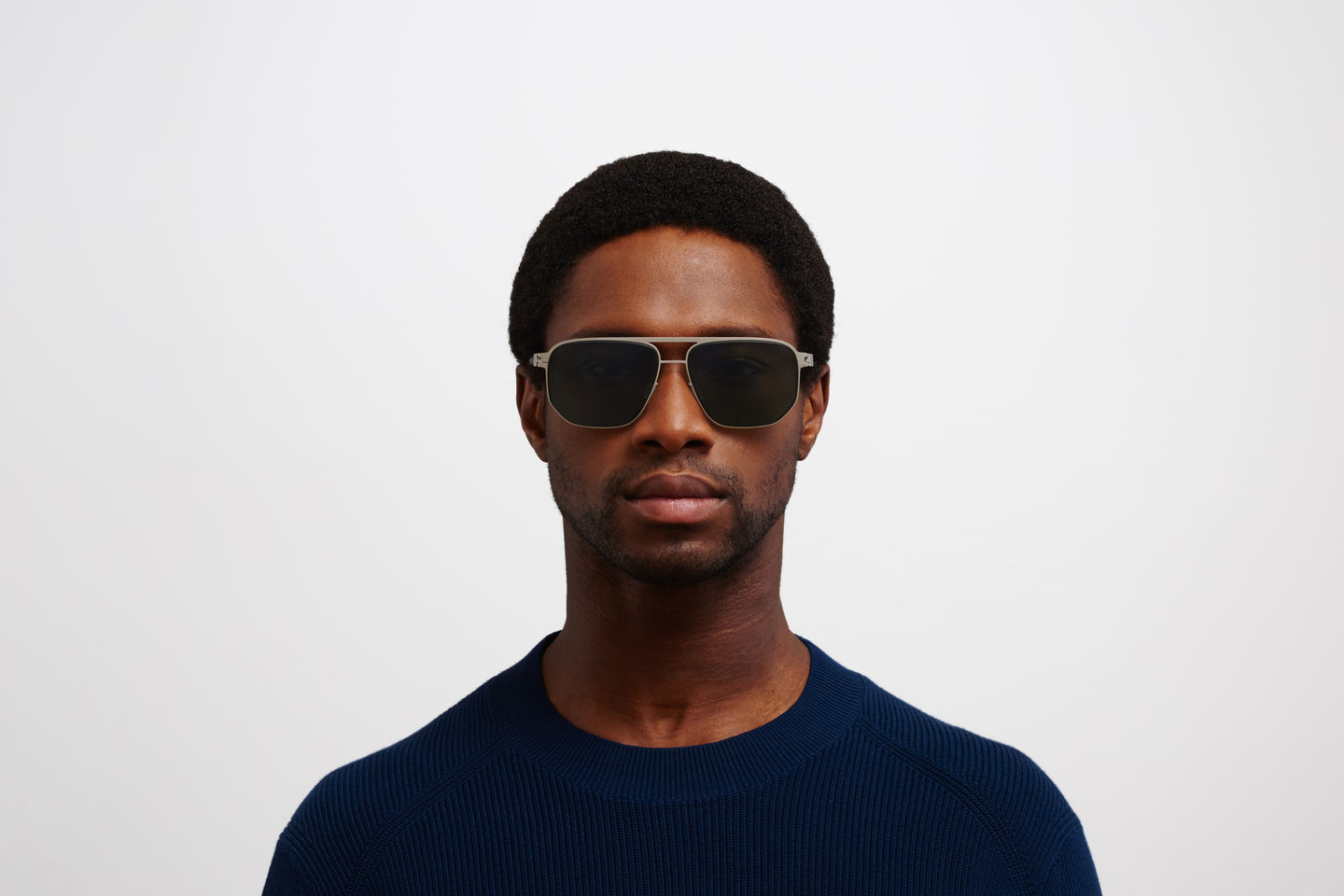 Occhiali da sole MYKITA PERRY Matte Silver Black