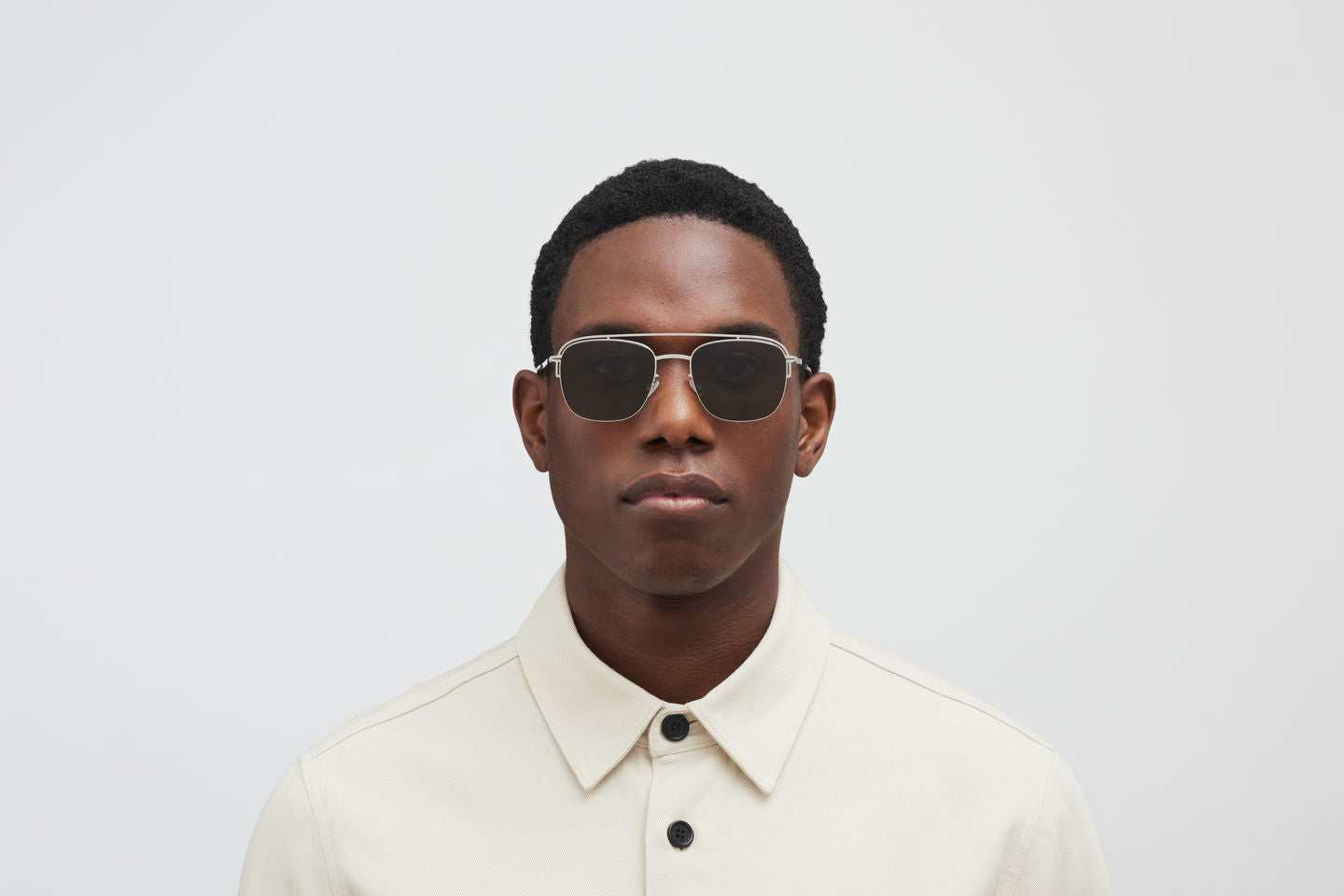 Occhiali da sole MYKITA NOR Shiny Silver