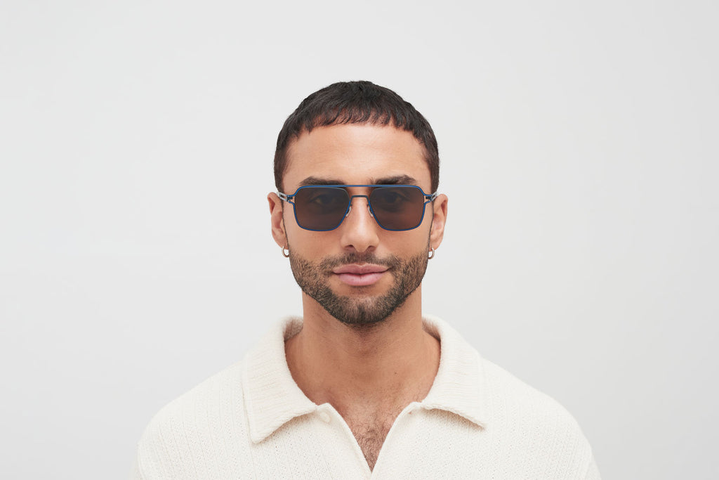 Occhiali da sole MYKITA RIKU Indigo Yale Blue
