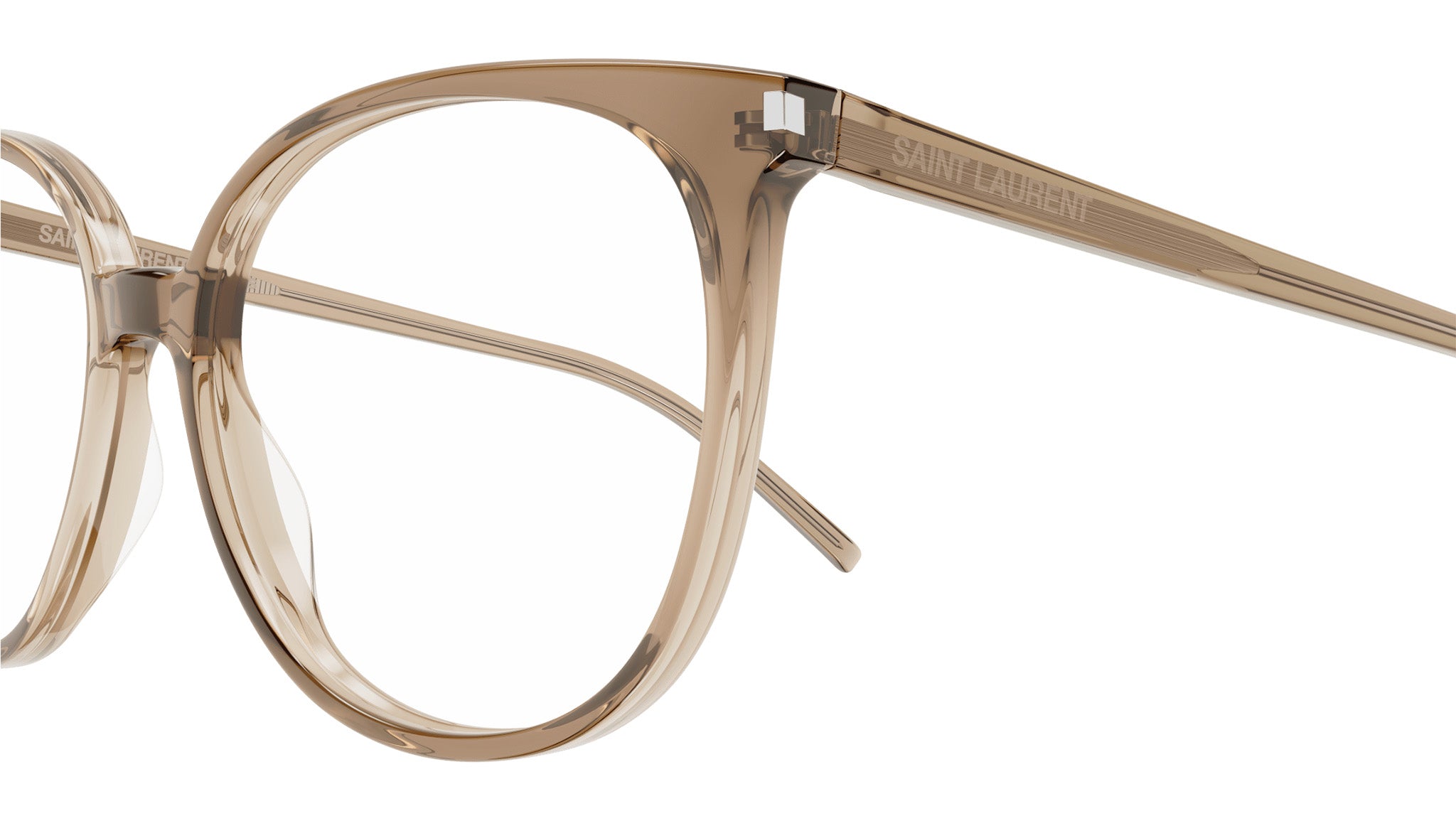 Occhiali da vista SAINT LAURENT SL39 Shiny transparent light brown