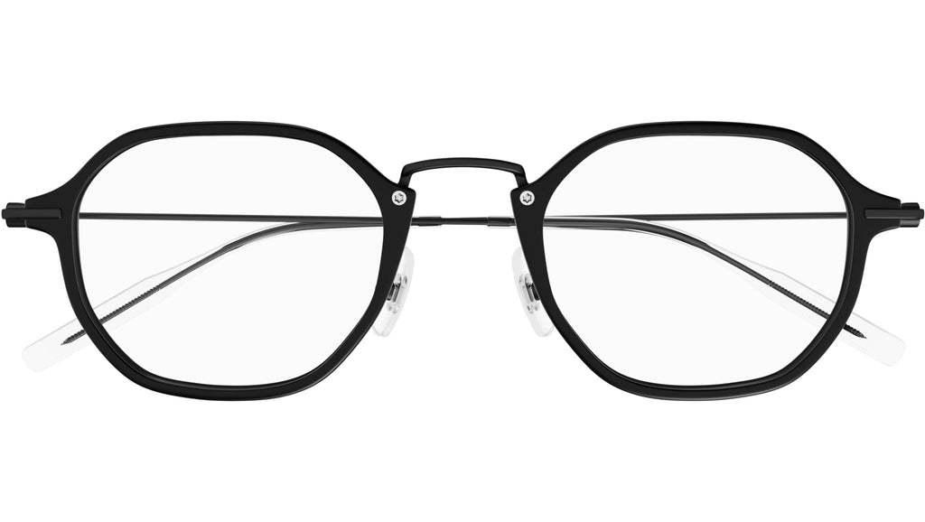 Occhiali da vista MONTBLANC MB0296O Semimatte black rims black nose