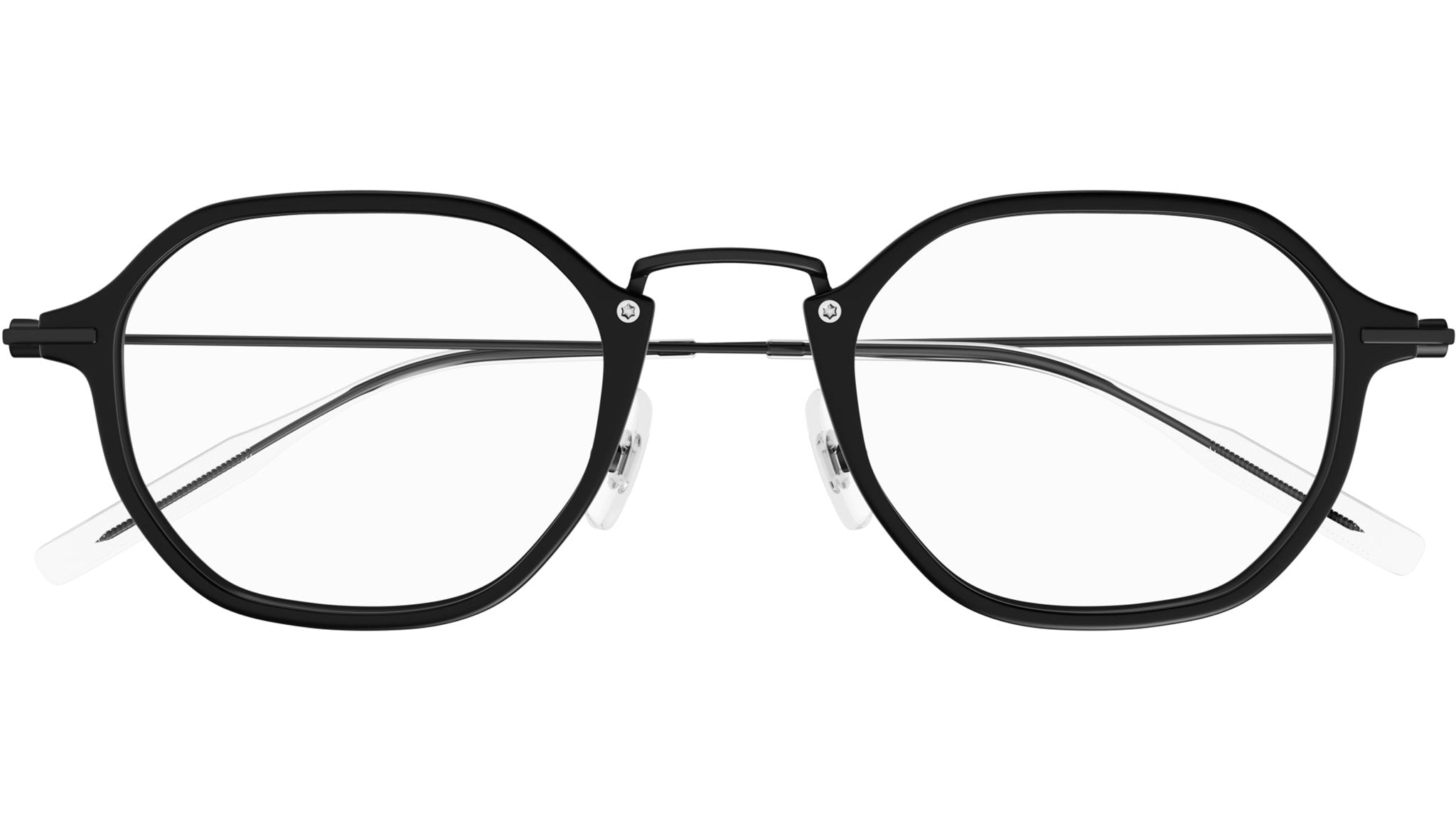 Occhiali da vista MONTBLANC MB0296O Semimatte black rims black nose