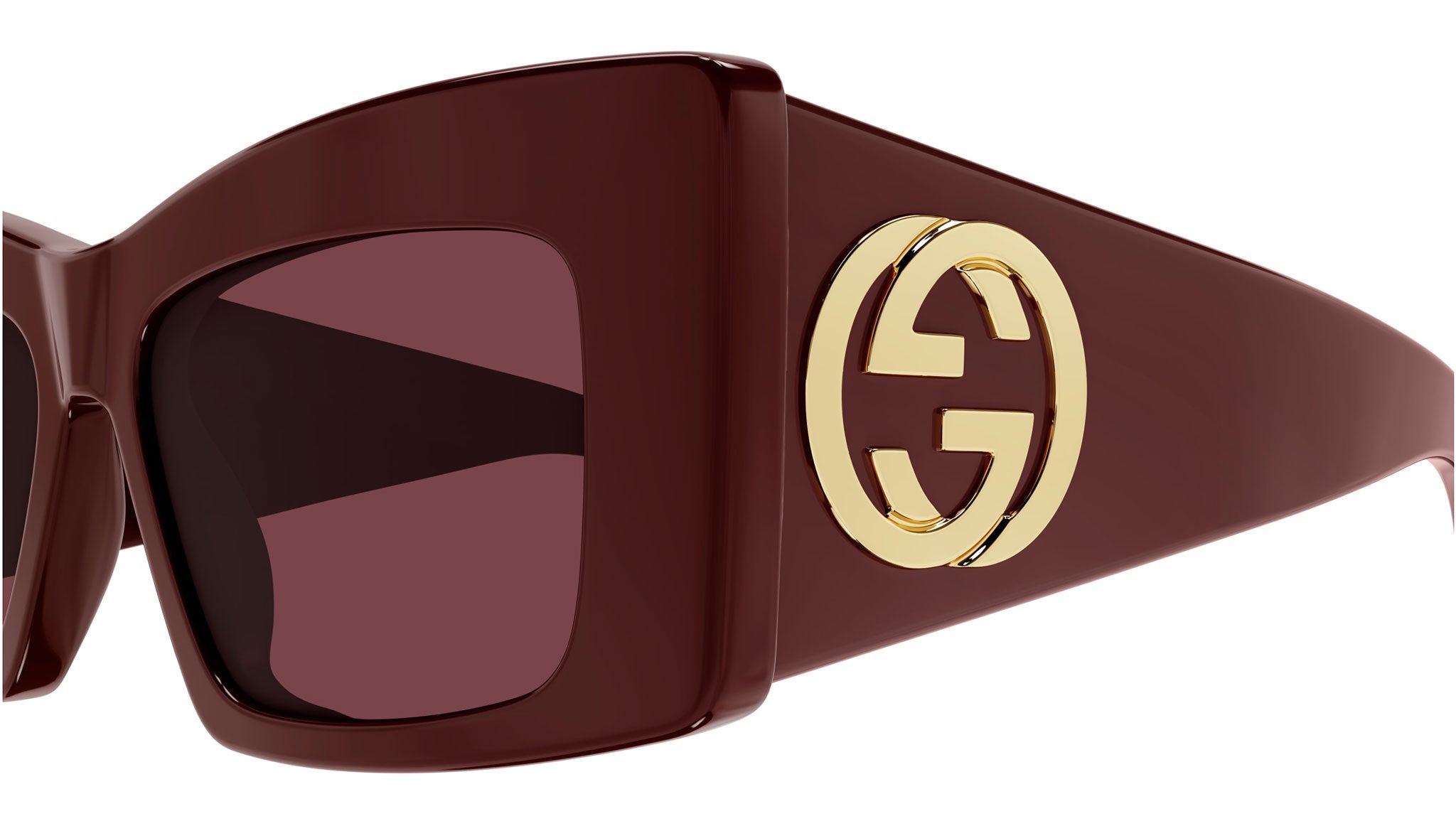 Occhiali da sole GUCCI GG1842S Shiny solid burgundy