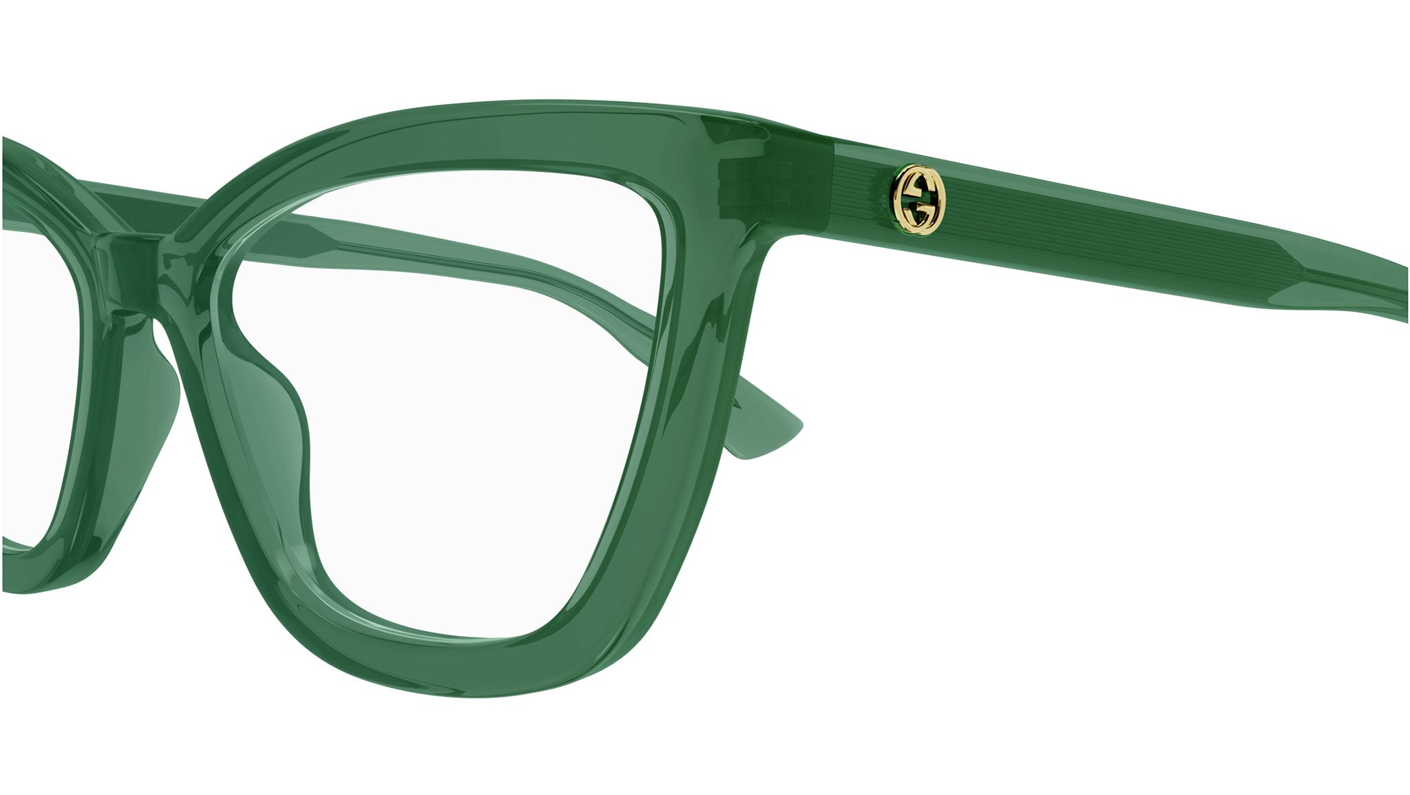 Occhiali da vista GUCCI GG1686O Shiny transparent bottle green