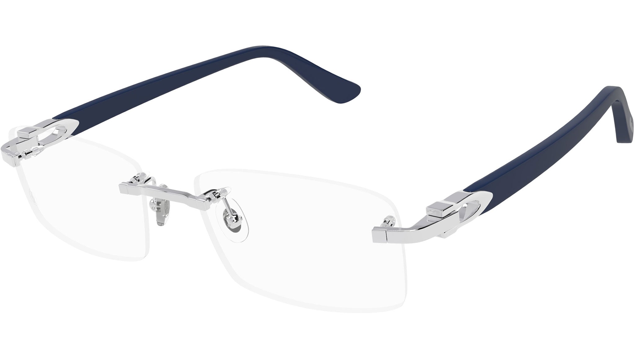 Occhiali da vista CARTIER CT0287O Smooth platinum finish