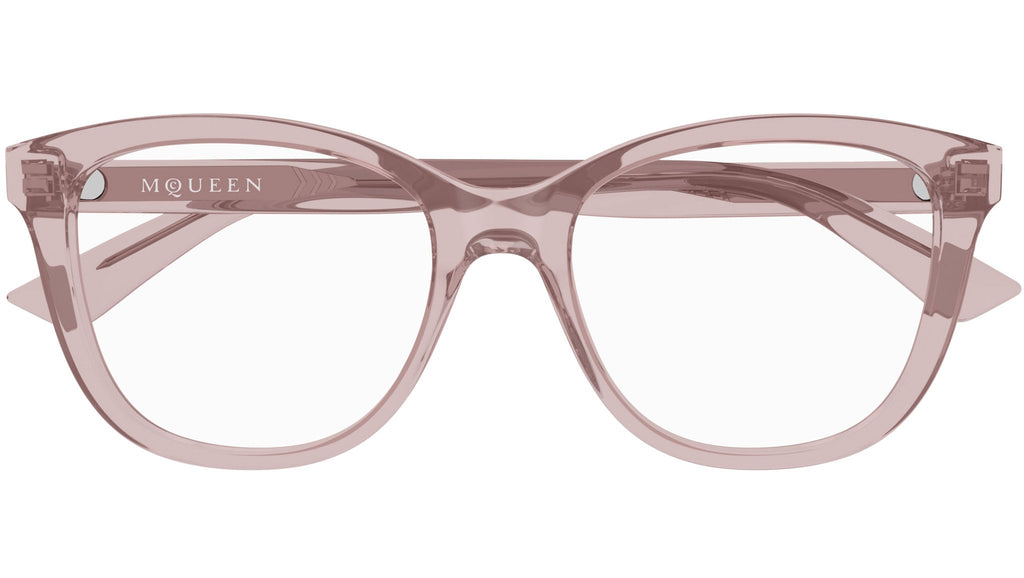 Occhiali da vista ALEXANDER MCQUEEN AM0487O Shiny transparent intense peach