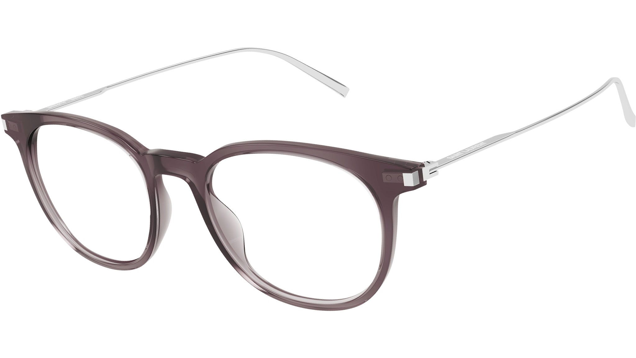 Occhiali da vista SAINT LAURENT SL579 Shiny transparent taupe brown