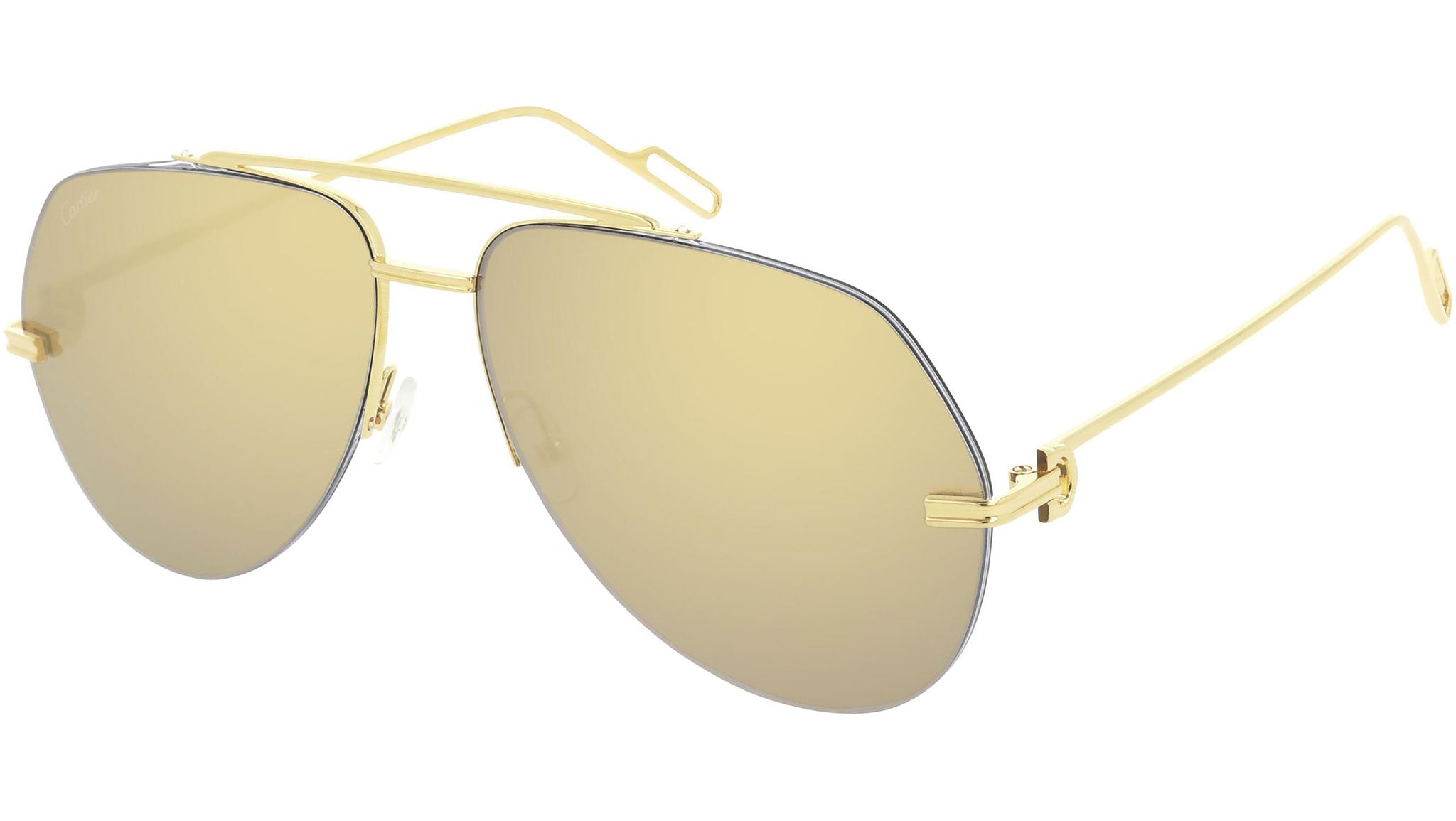 Occhiali da sole CARTIER CT0170S Yellow solid gold