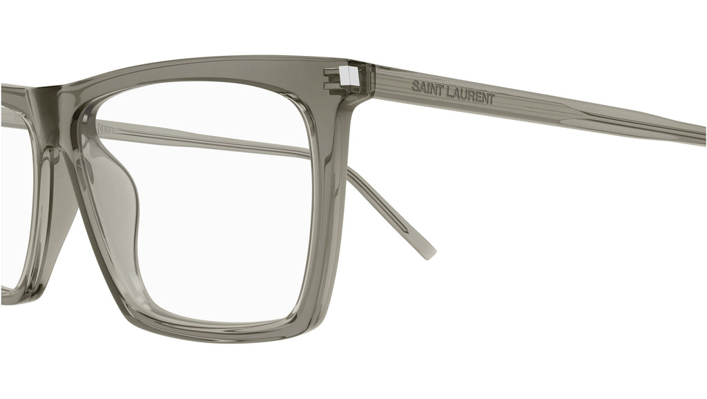 Occhiali da vista SAINT LAURENT Shiny transparent taupe
