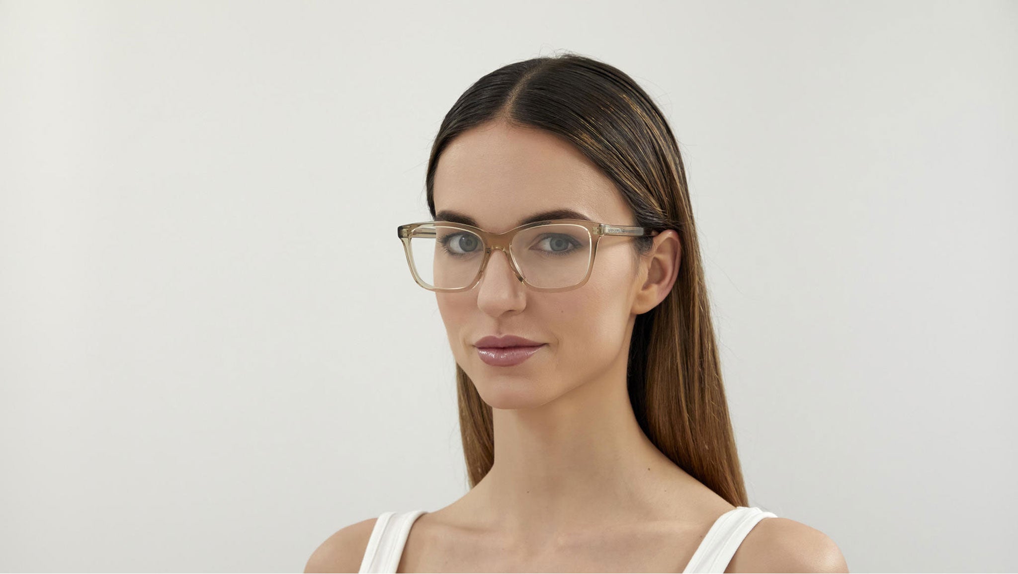 Occhiali da vista SAINT LAURENT SL482 Shiny transparent yellow