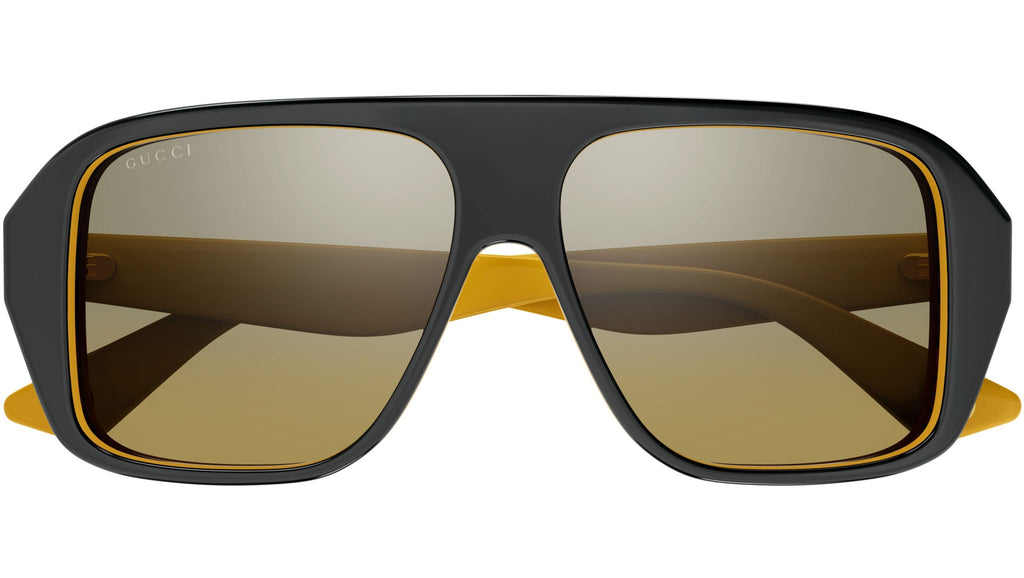 Occhiali da sole GUCCI GG1615S Shiny solid bilayer grey mustard