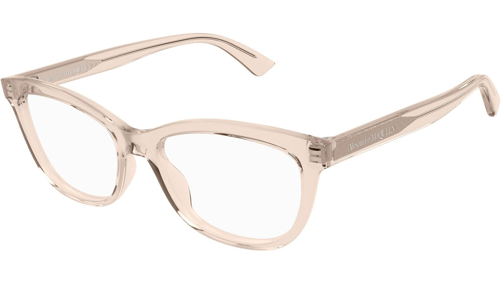 Occhiali da vista ALEXANDER MCQUEEN AM0461O Shiny transparent light peach