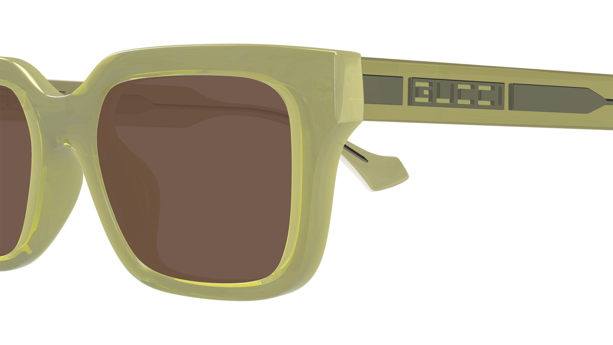 Occhiali da sole GUCCI GG1732SK Shiny transparen sage green