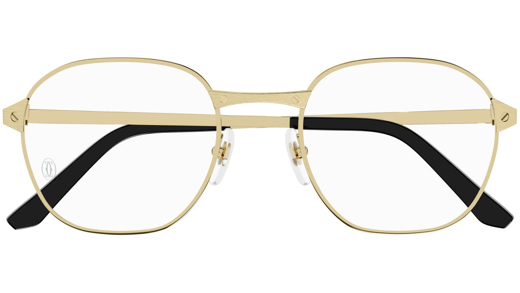 Occhiali da vista CARTIER CT0441O Smooth golden finish and brushed golden finish