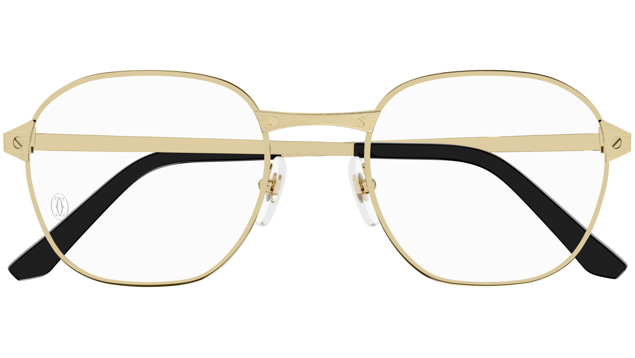 Occhiali da vista CARTIER CT0441O Smooth golden finish and brushed golden finish
