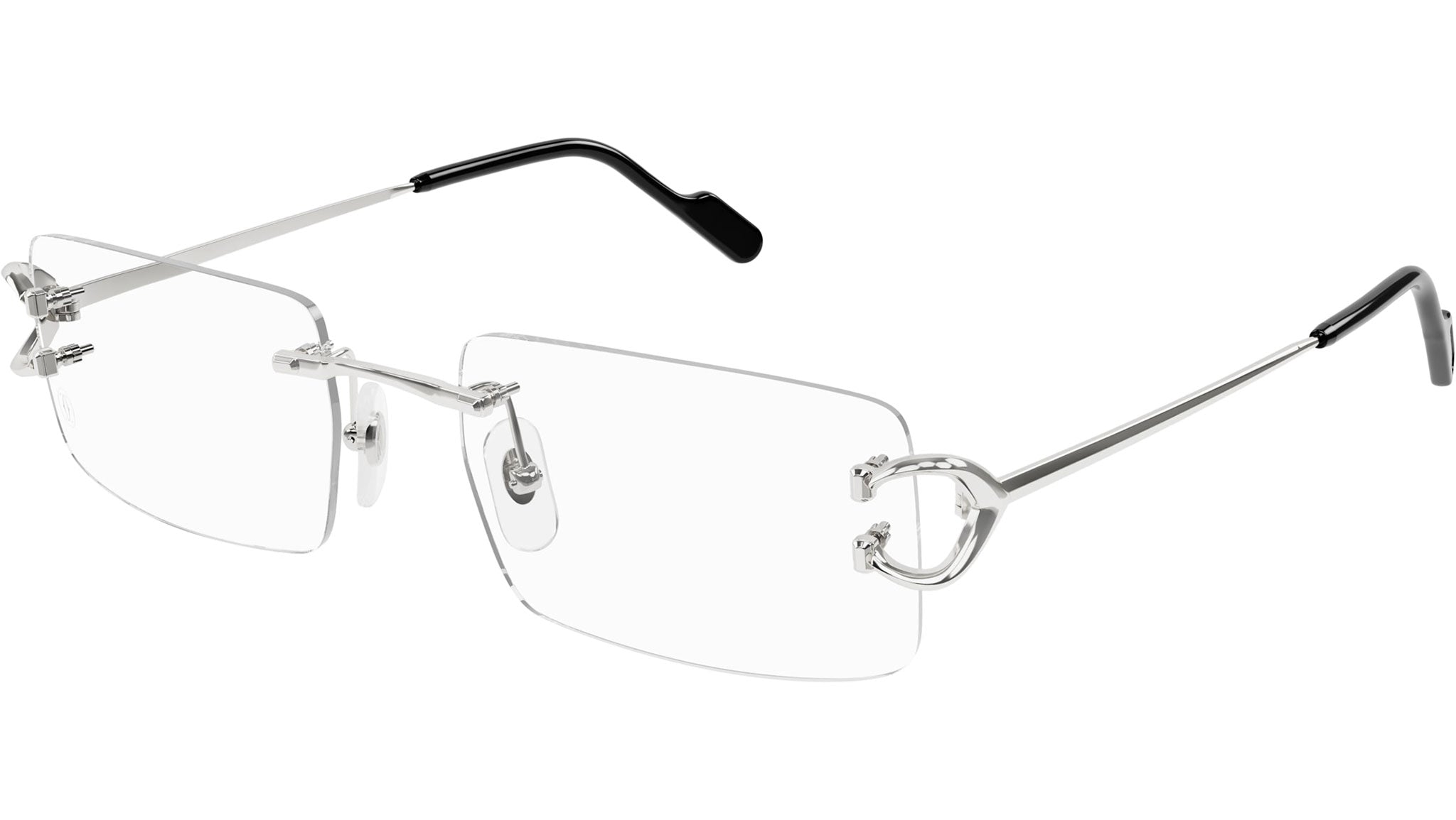Occhiali da vista CARTIER CT0488O Smooth platinum finish
