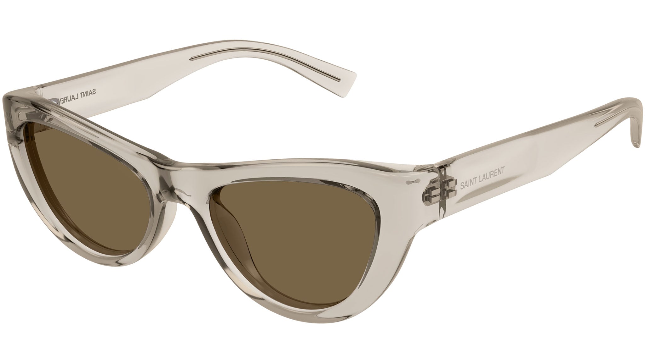 Occhiali da sole SAINT LAURENT SL676 Shiny transparent sand