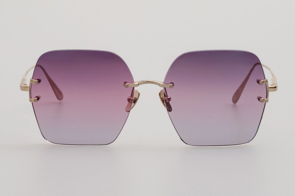 Occhiali da sole LINDA FARROW CARINA Light Gold