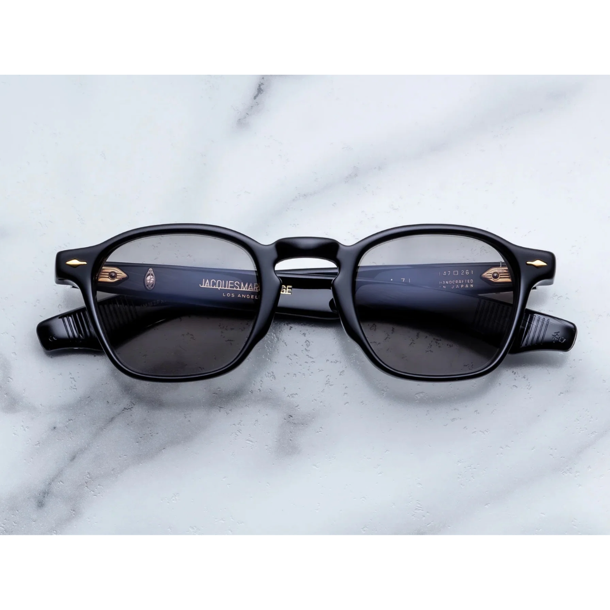 Jacques Marie Mage Occhiali da Sole Zephirin 47 Griffin Nero/Grigio Unisex