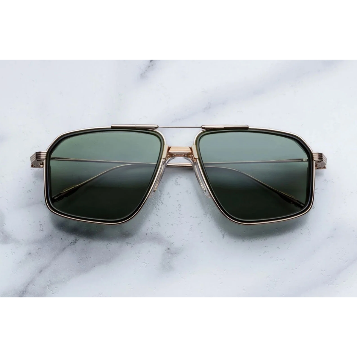 Jacques Marie Mage Occhiali da Sole Jagger Cypress Oro/Verde Unisex