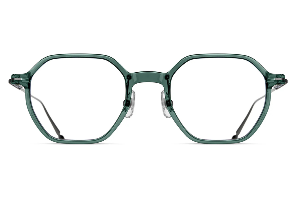 Occhiali da vista MATSUDA M2053 Bottle Green - Brushed Silver