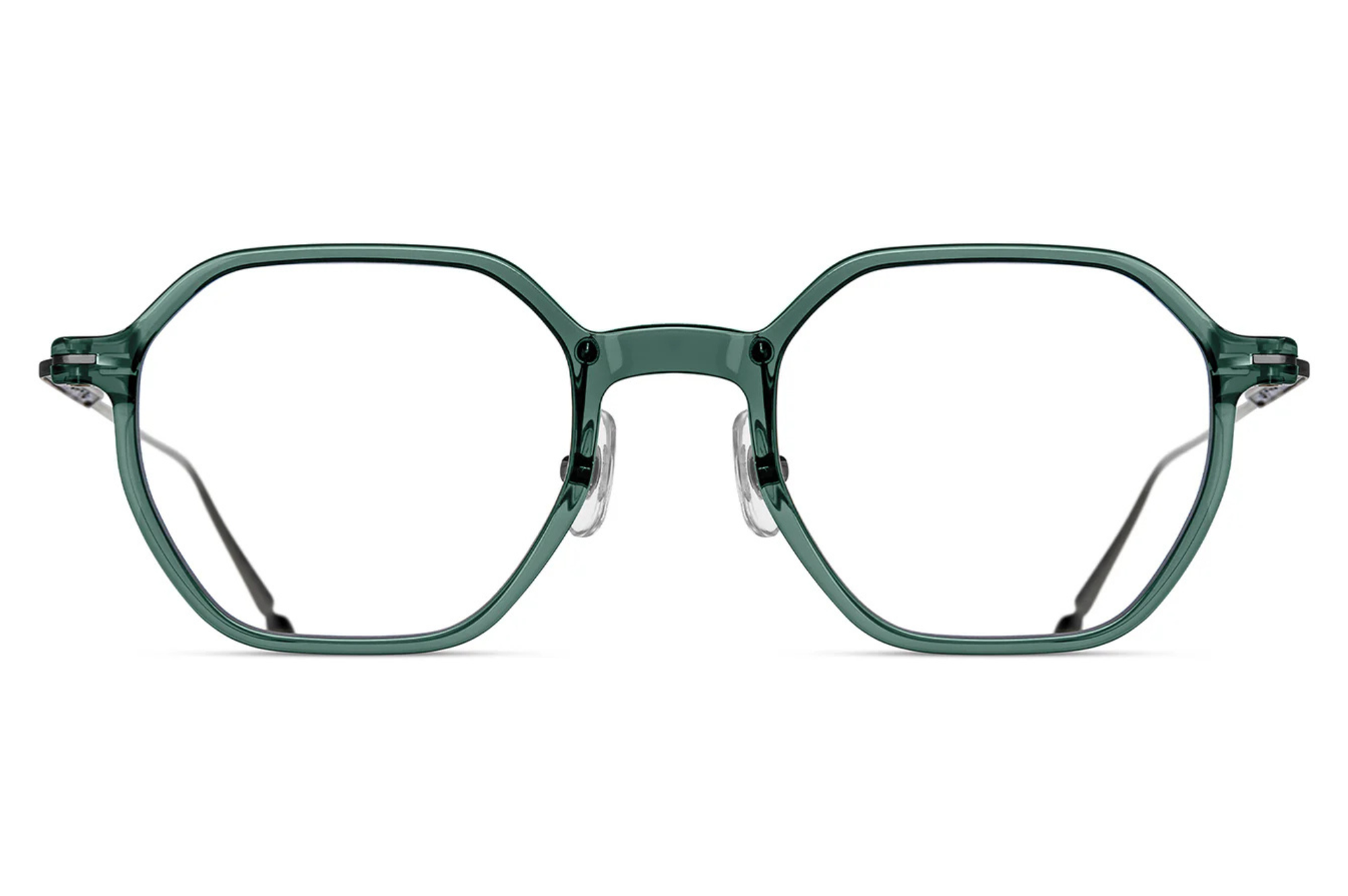 Occhiali da vista MATSUDA M2053 Bottle Green - Brushed Silver