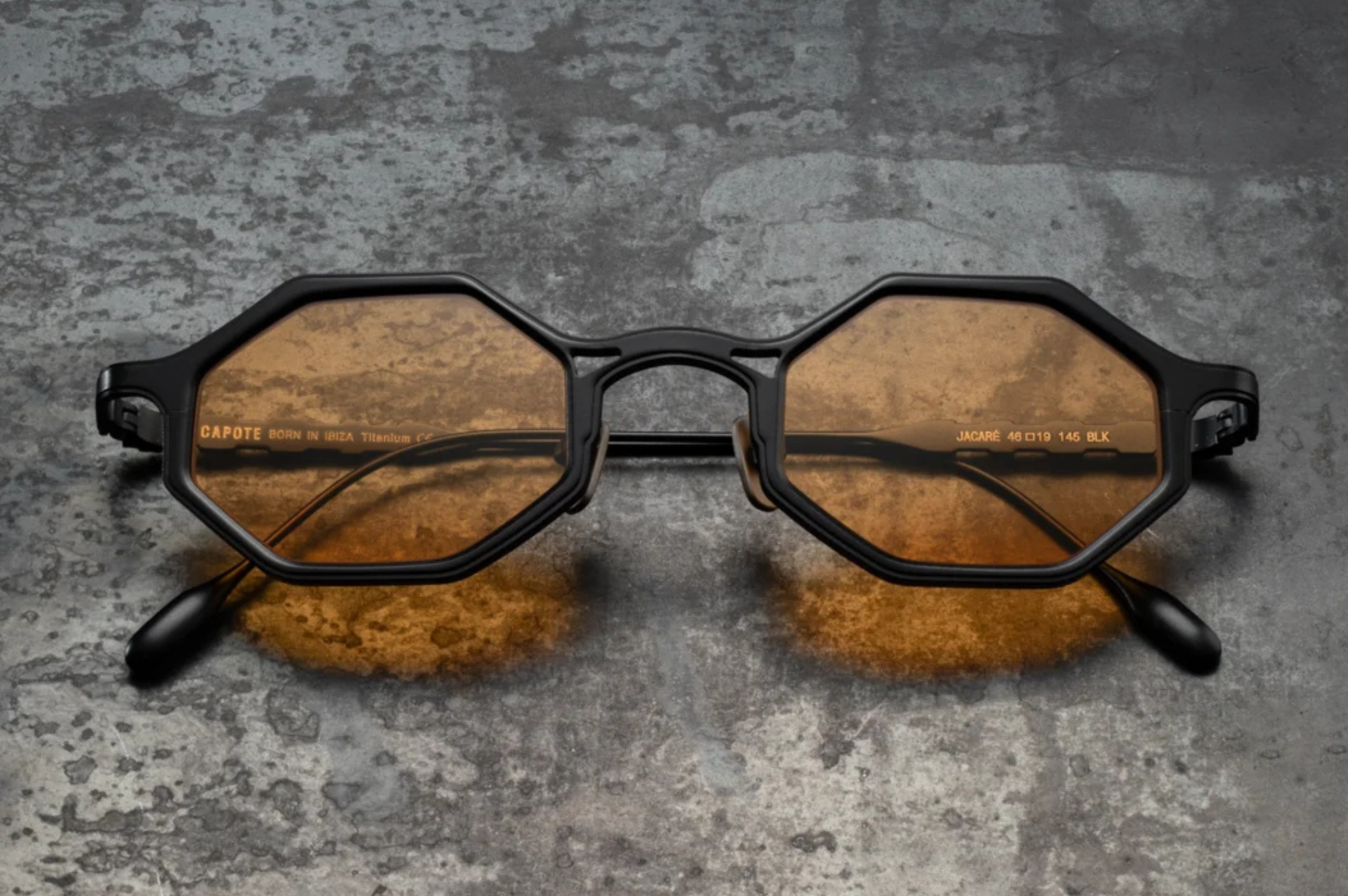 Occhiali da sole CAPOTE JACARÈ BLK ORANGE