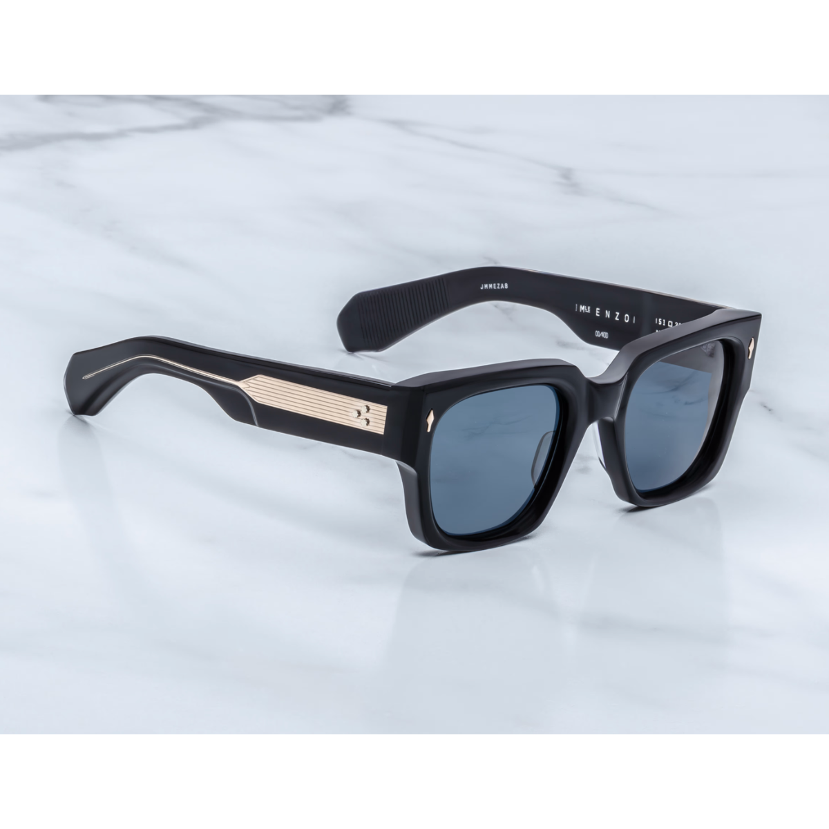 Jacques Marie Mage Occhiali da Sole Enzo Lacquer Nero/Blu Unisex
