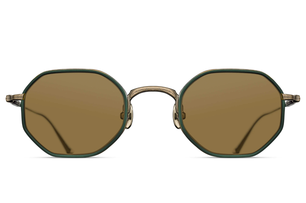 Occhiali da sole MATSUDA M3086-I Antique Gold - Bottle Green