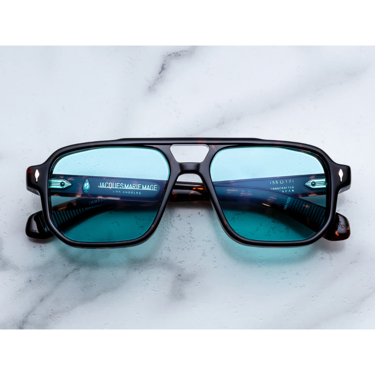 Jacques Marie Mage Occhiali da Sole Evans Aegen Marrone/Azzurro Unisex