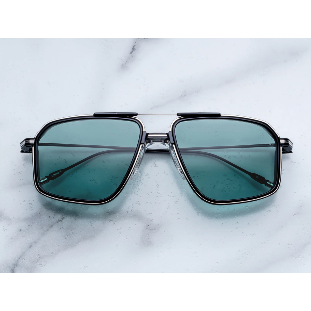 Jacques Marie Mage Occhiali da Sole Jagger Paon Nero/Verde Unisex