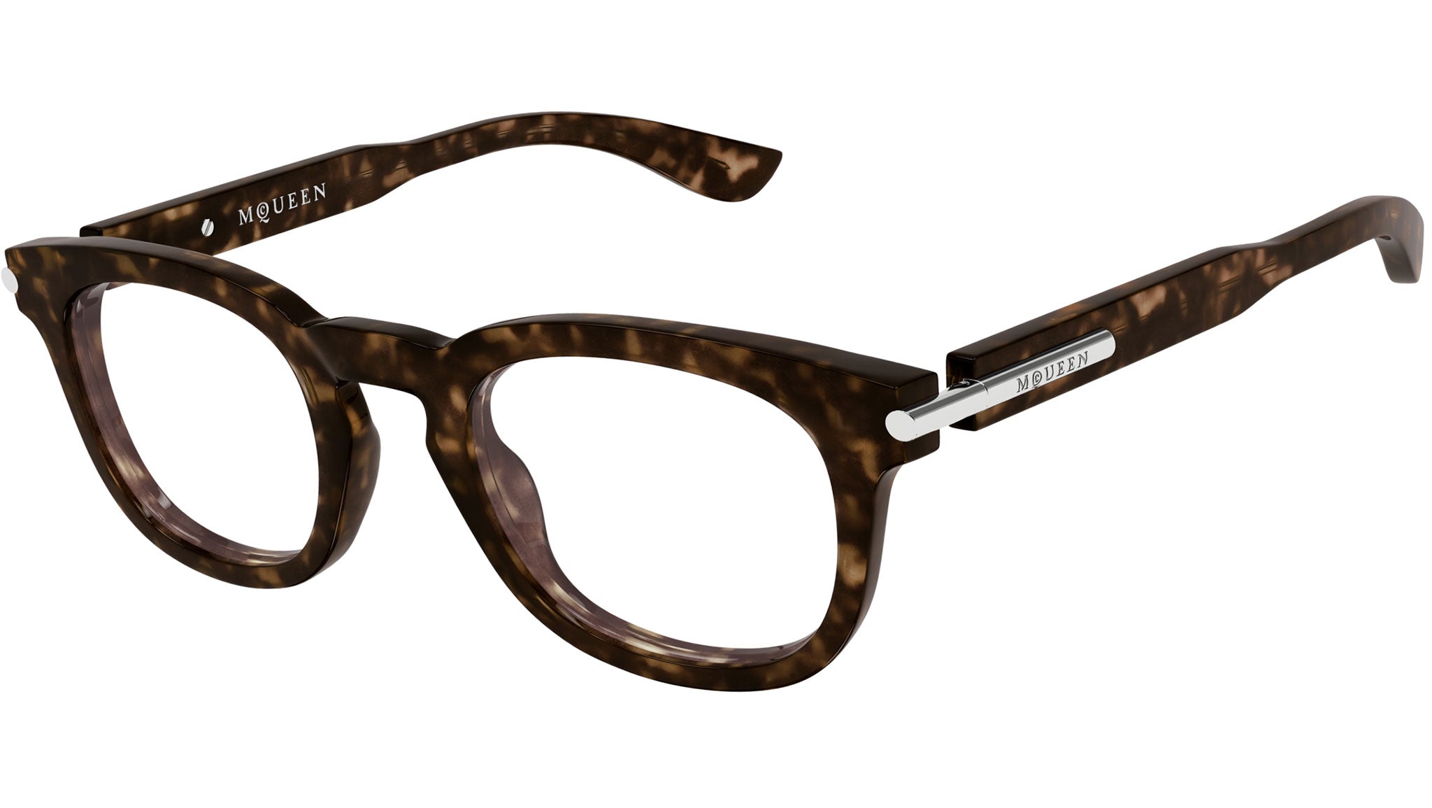 Occhiali da vista ALEXANDER MCQUEEN AM0498O Shiny dark havana