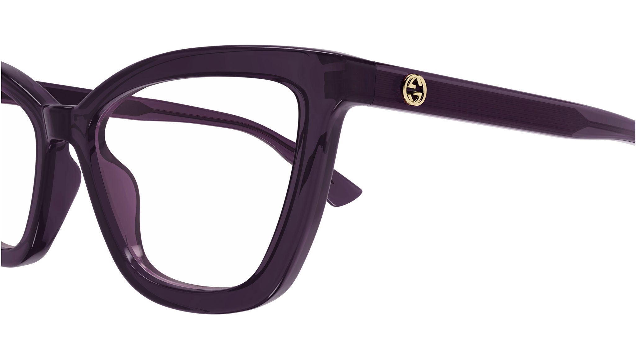 Occhiali da vista GUCCI GG1686O Shiny transparent dark purple