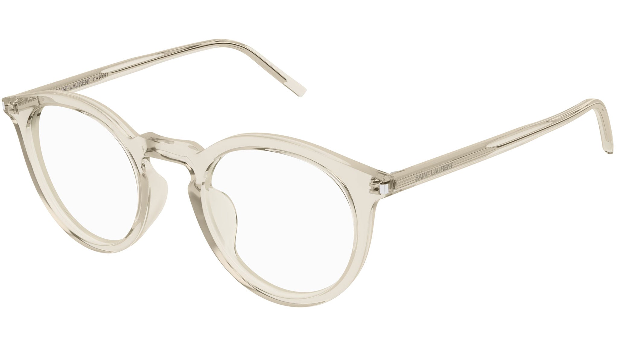 Occhiali da vista SAINT LAURENT SL347/F Shiny transparent cream