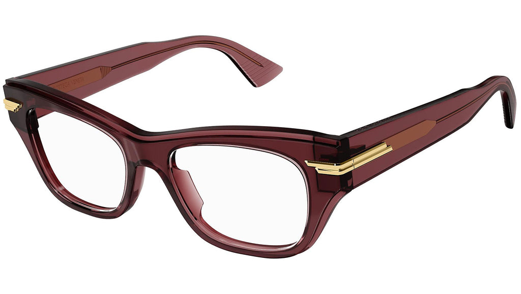 Occhiali da vista BOTTEGA VENETA BV1152O Shiny transparent burgundy