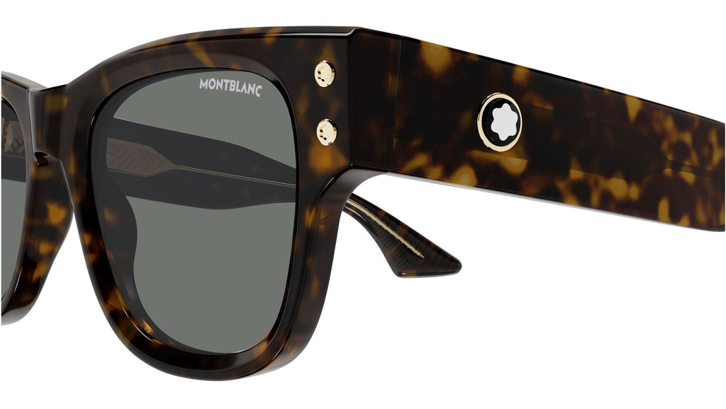 Occhiali da sole MONTBLANC MB0381S Shiny dark havana