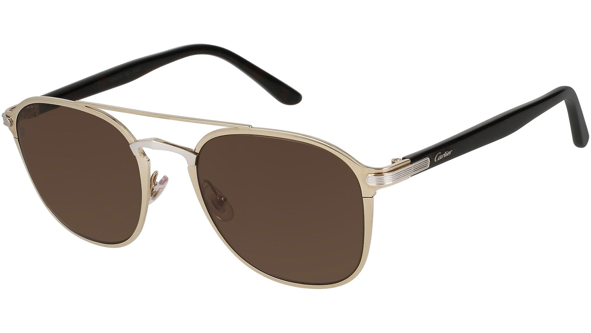 Occhiali da sole CARTIER CT0012S Shiny or pale shiny paladium