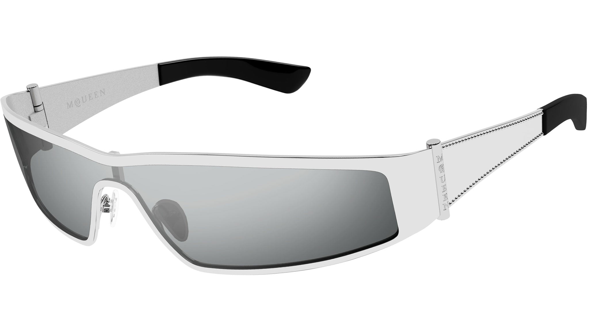 Occhiali da sole ALEXANDER MCQUEEN AM0491S Shiny silver
