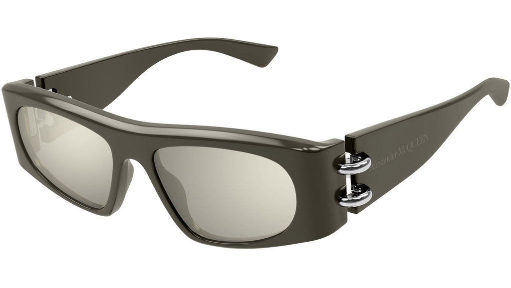 Occhiali da sole ALEXANDER MCQUEEN AM0471S Shiny solid taupe