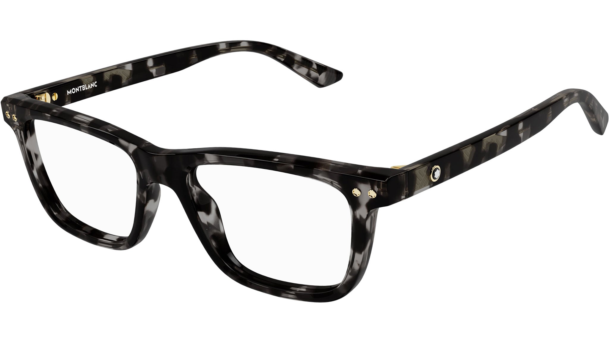 Occhiali da vista MONTBLANC MB0322O Shiny black spotted havana