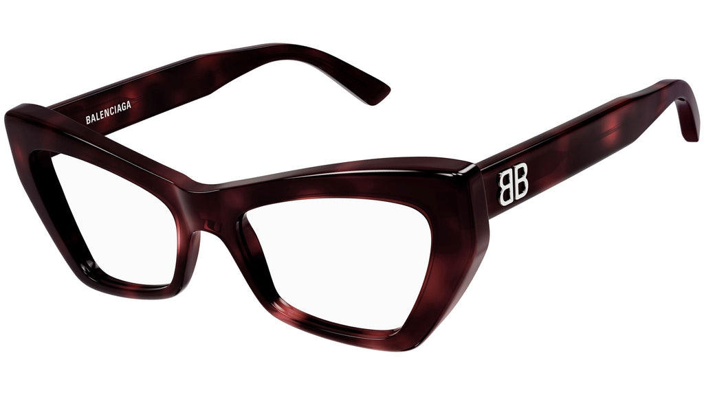Occhiali da vista BALENCIAGA BB0296O Shiny dark havana